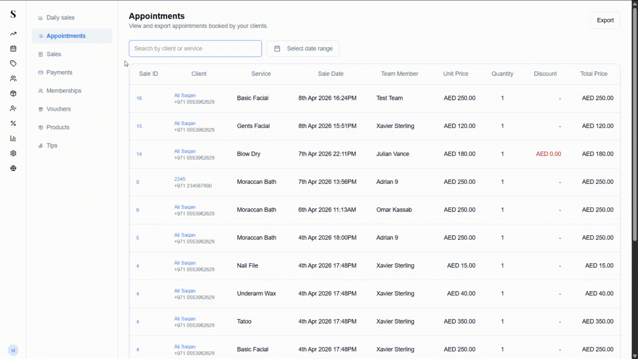 Sales Transactions